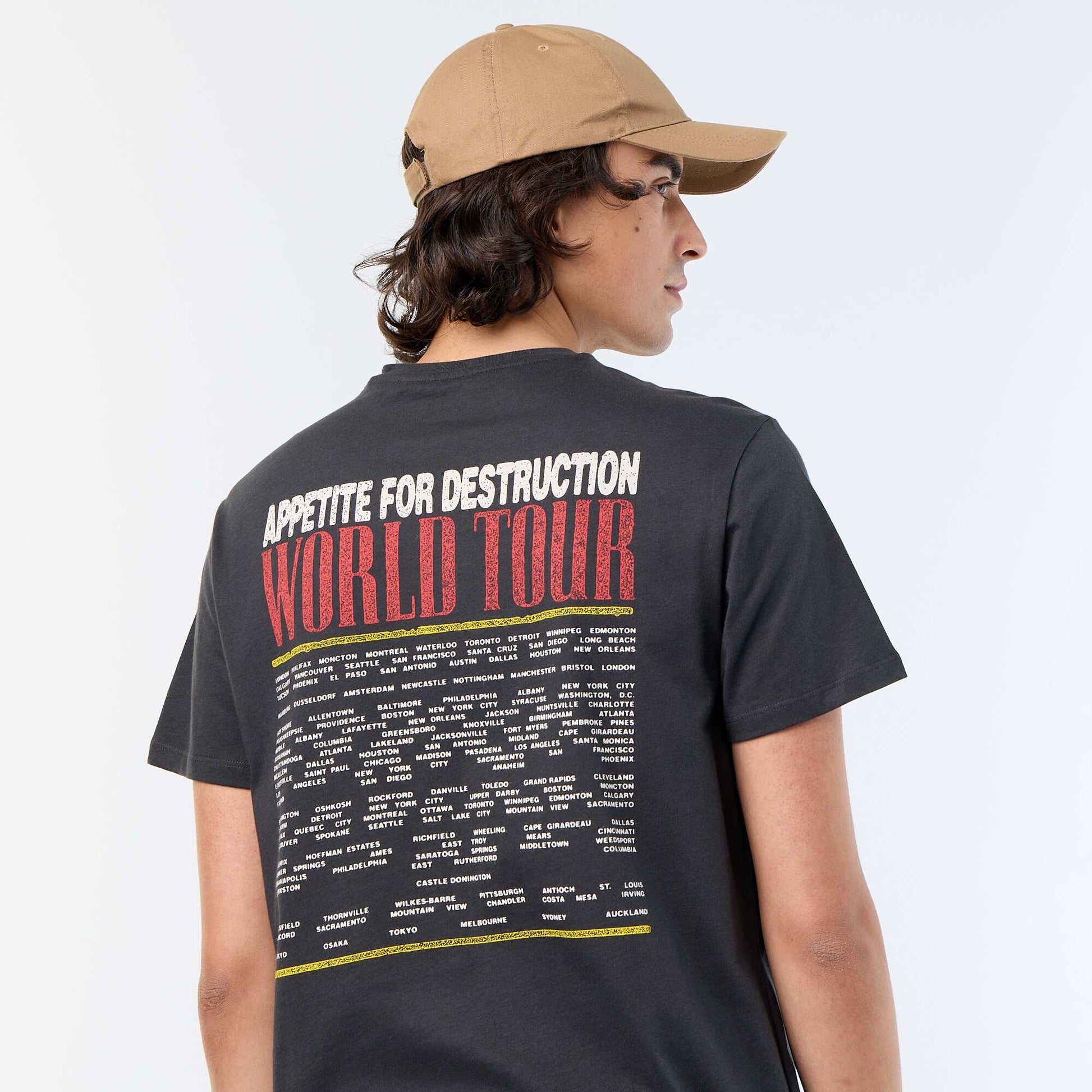 T-shirt 'Guns N\'Roses' short sleeves BLACK