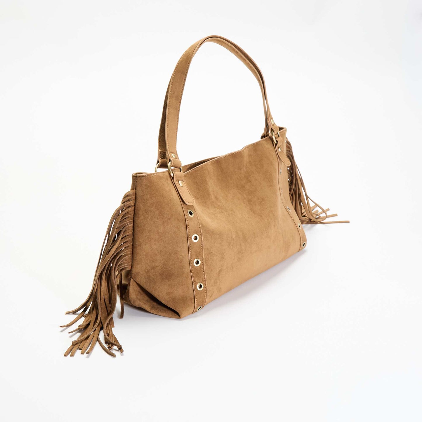 Fringed Hobo Bag KHAKI