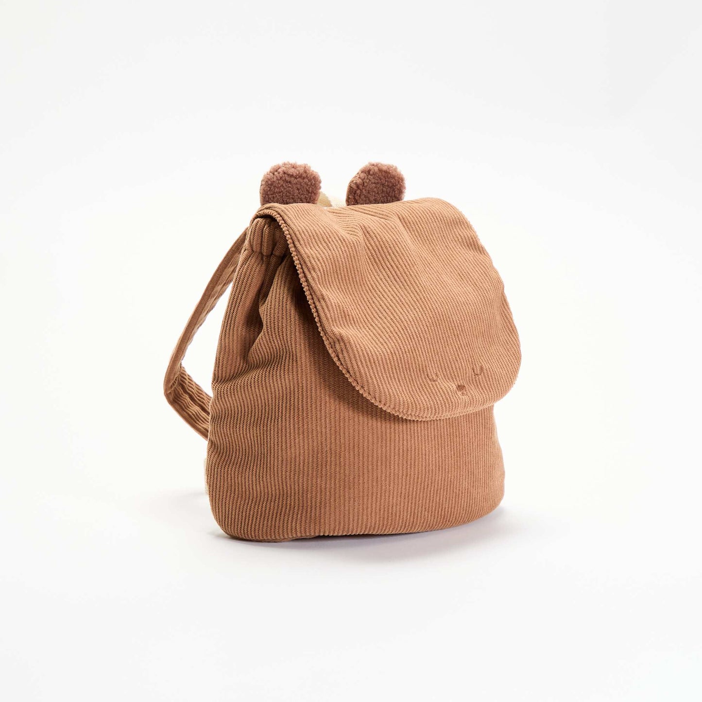 Animal-Look Backpack with Ears BROWN