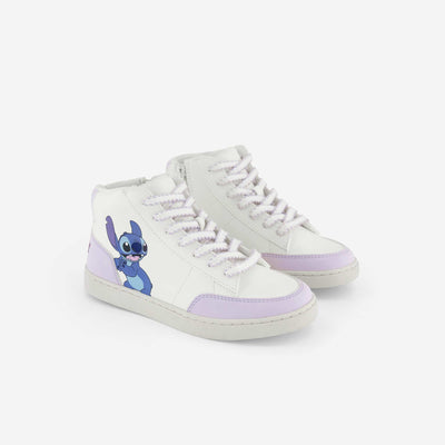 მაღალ ყელიანი „დისნეის“ „სტიჩის“ სპორტული ფეხსაცმელი იასამნისფერი