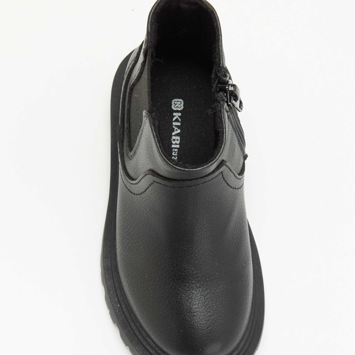 Faux Leather Boots BLACK