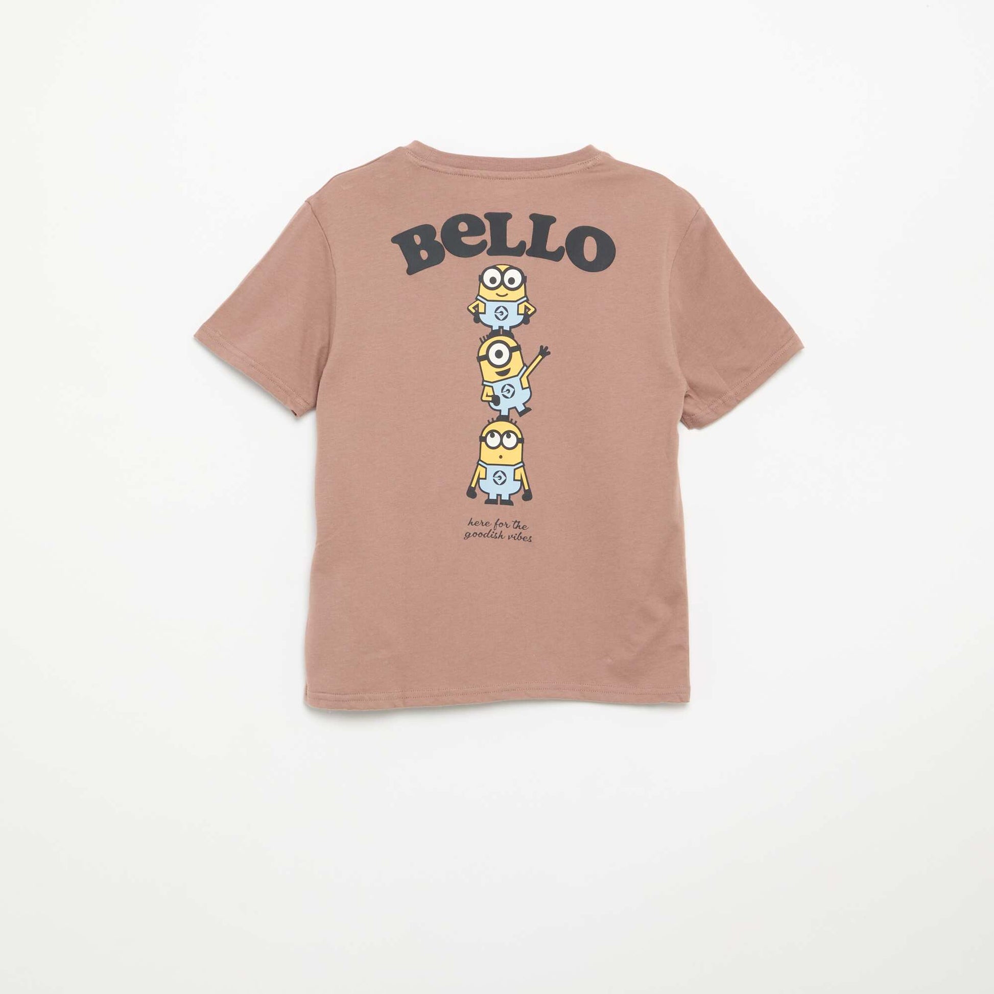 Short-sleeved 'Minions' T-shirt BROWN