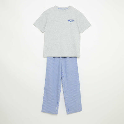 2-piece pyjamas - Short-sleeved t-shirt + trousers BLUE