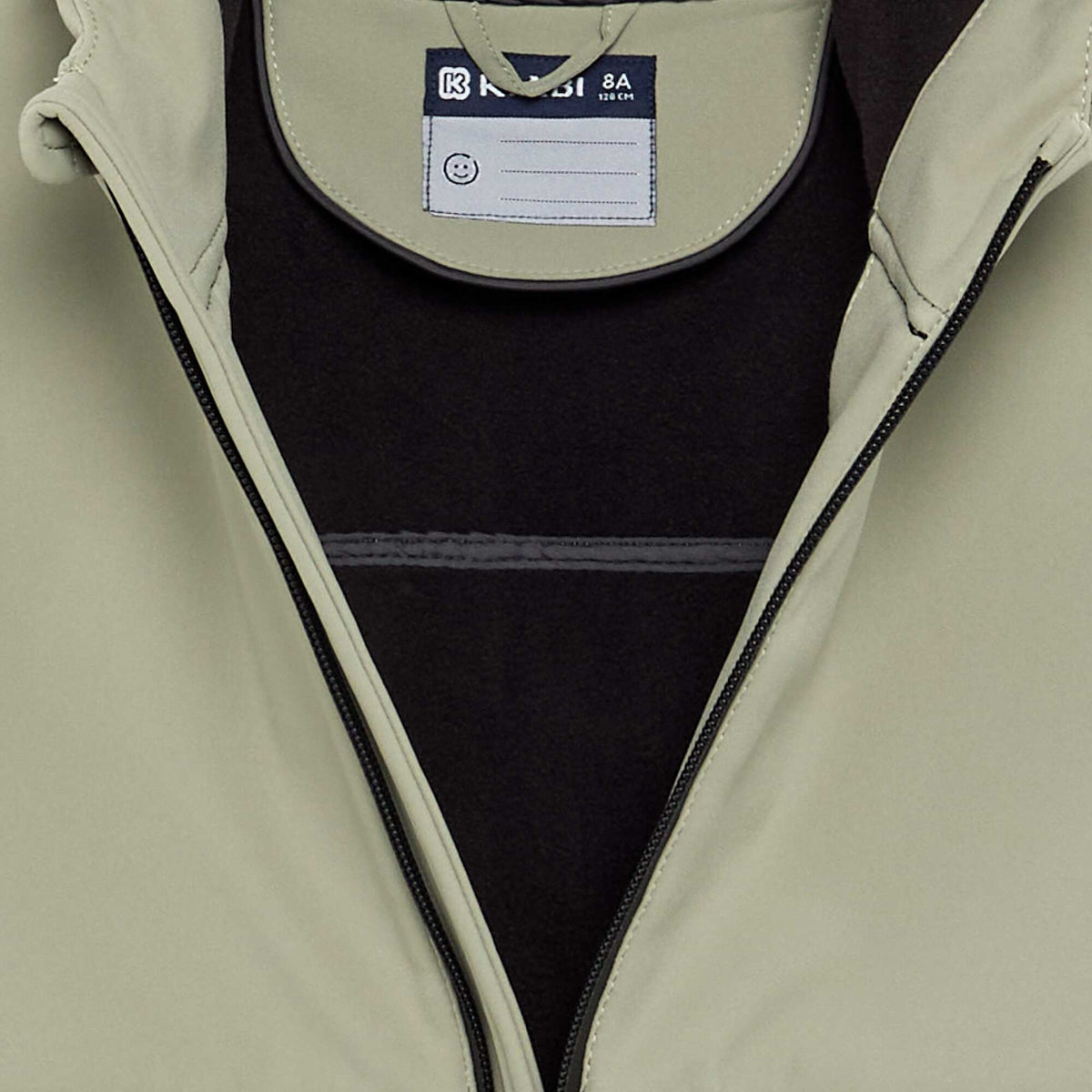 Microfleece-lined hooded jacket GREEN