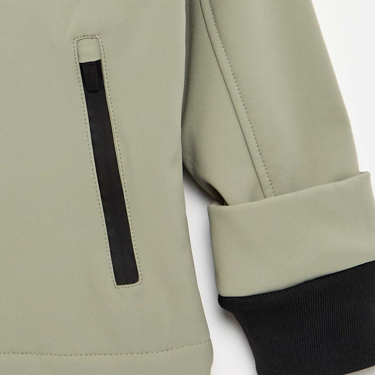 Microfleece-lined hooded jacket GREEN