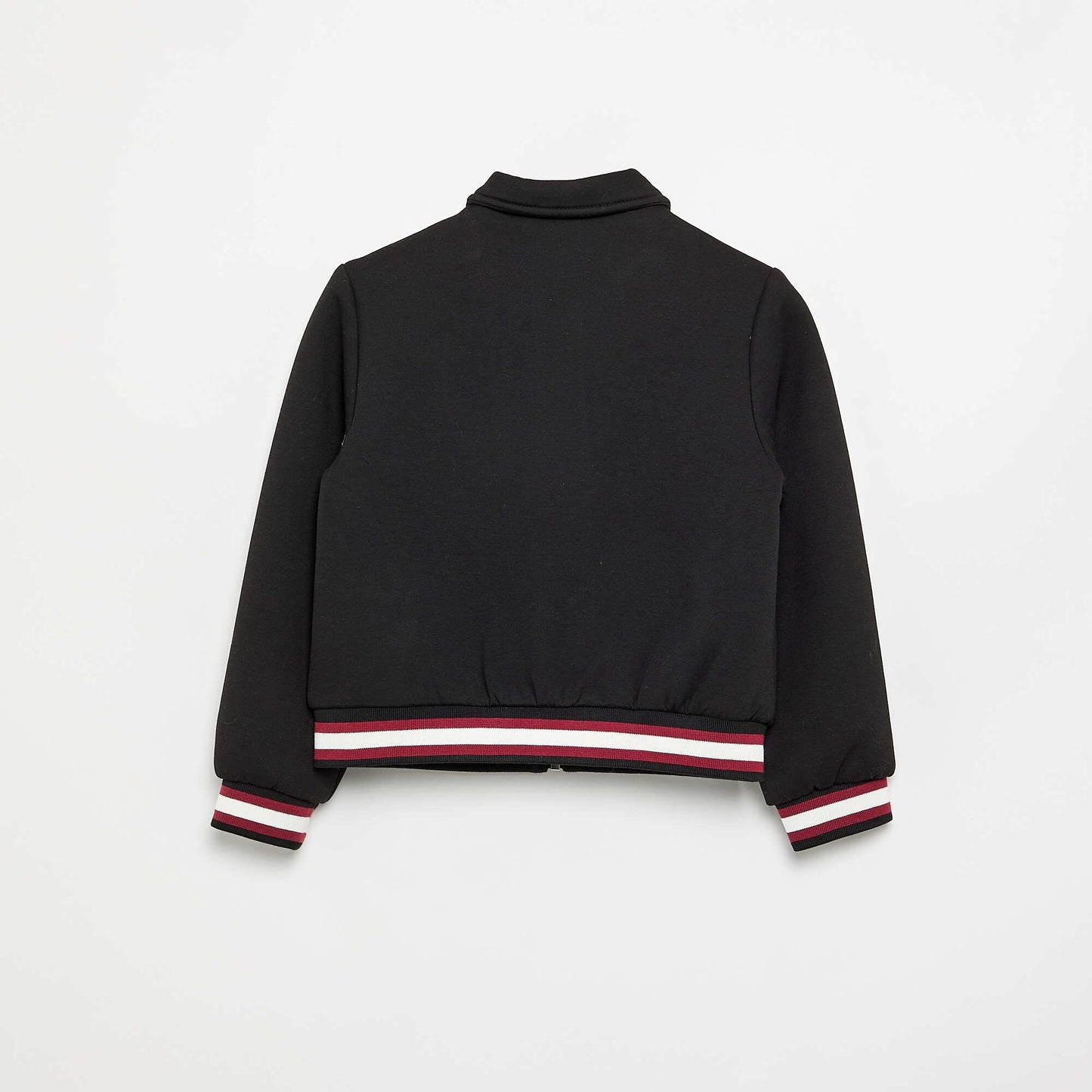 Varsity-style jacket with long sleeves BLACK