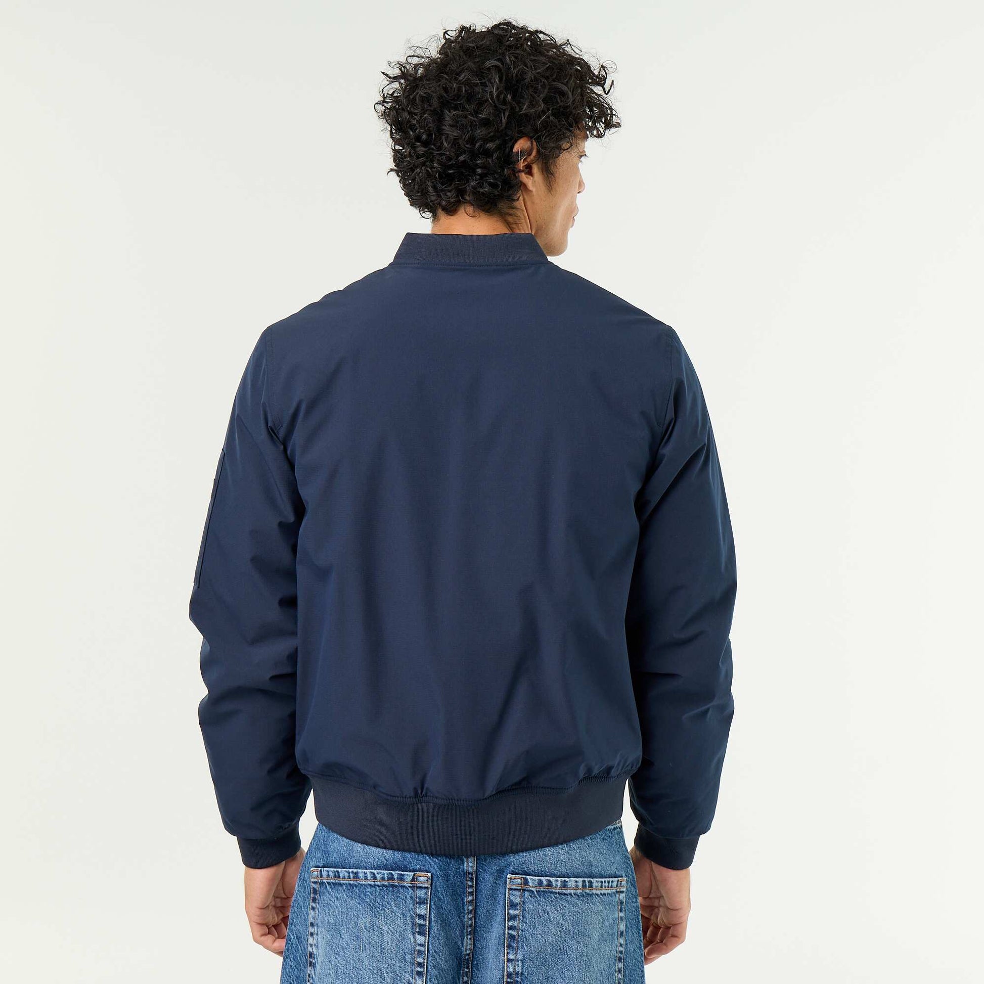 Short aviator jacket BLUE