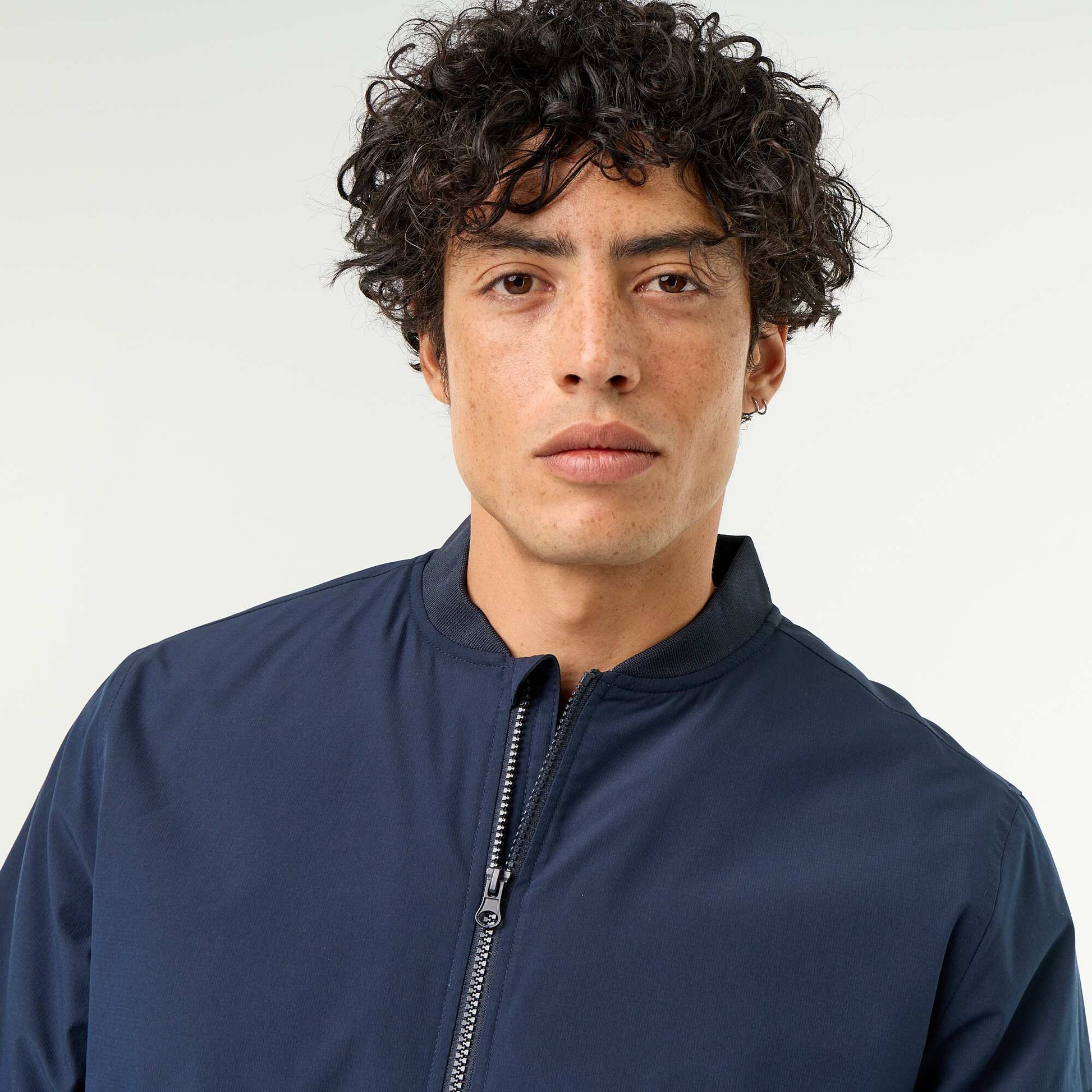 Short aviator jacket BLUE