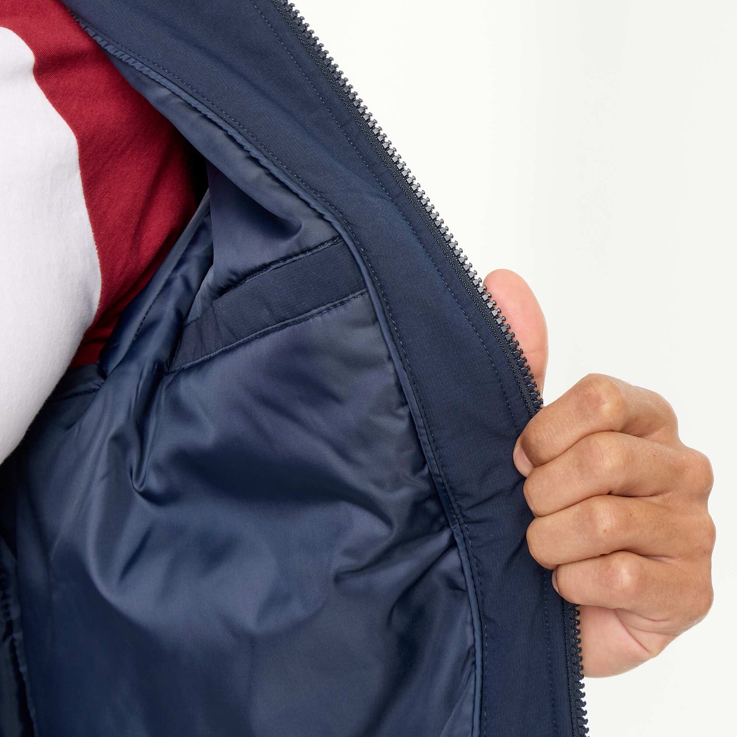 Short aviator jacket BLUE