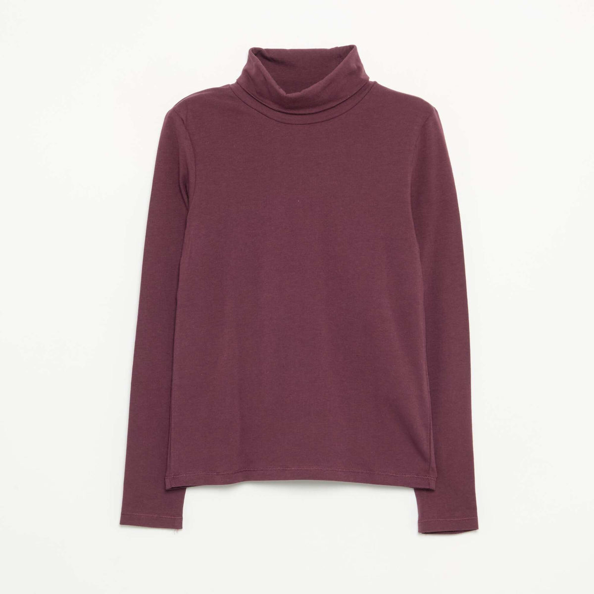 Set of 2 Roll-Neck Tops PURPLE