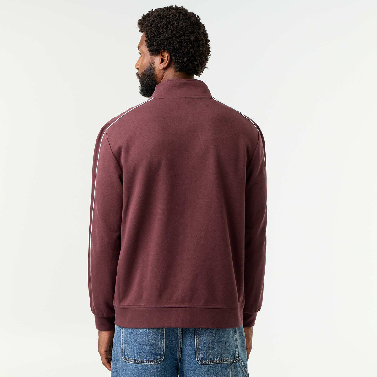 Zipped Fleece Sweatshirt PURPLE