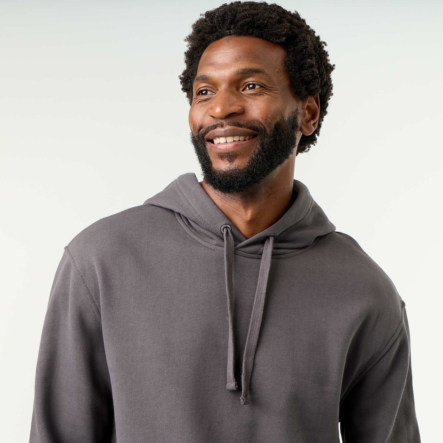 Plain Hooded Sweatshirt GREY