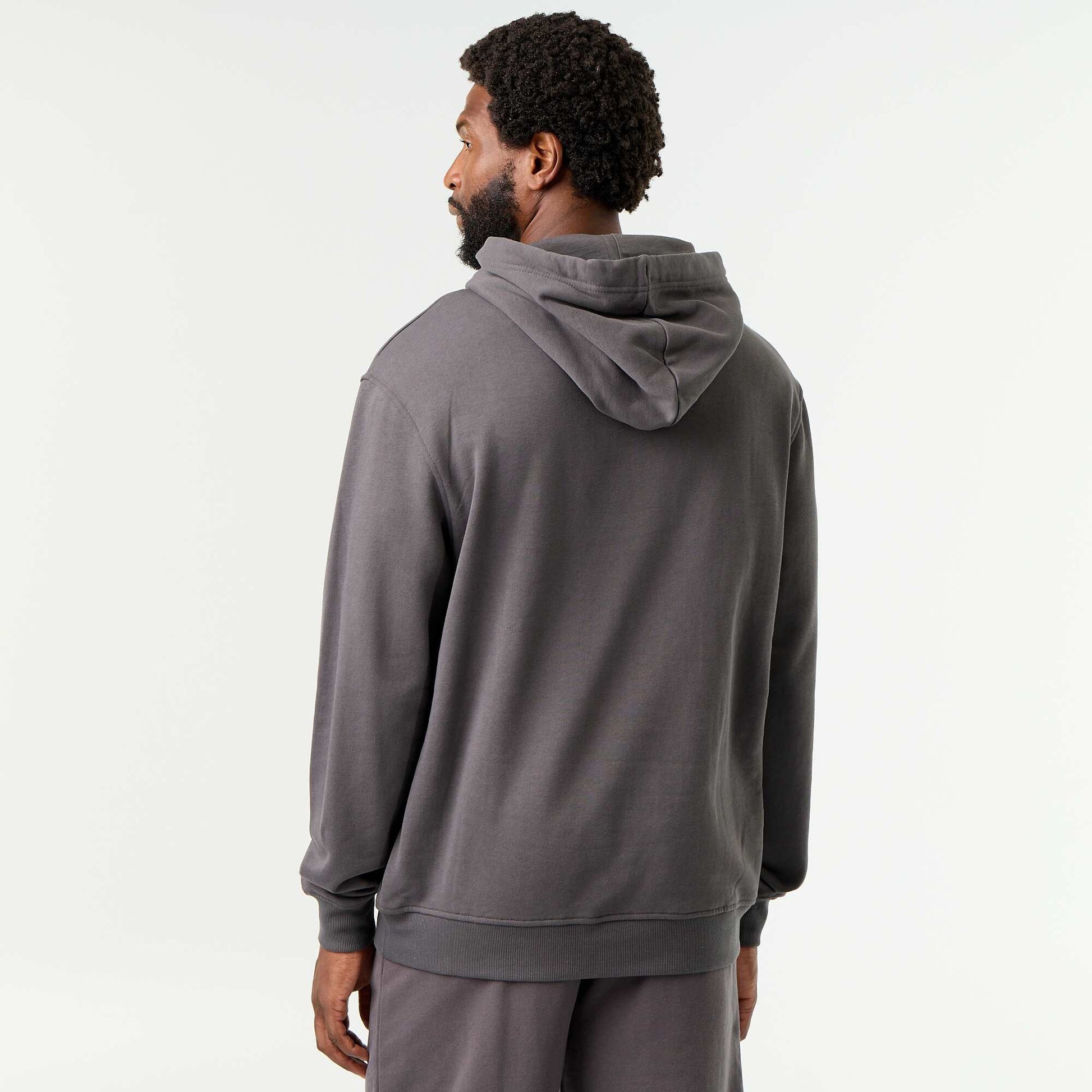 Plain Hooded Sweatshirt GREY