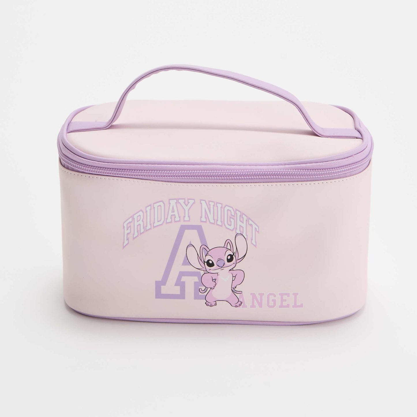 'Stitch' Vanity Case with Handle PINK