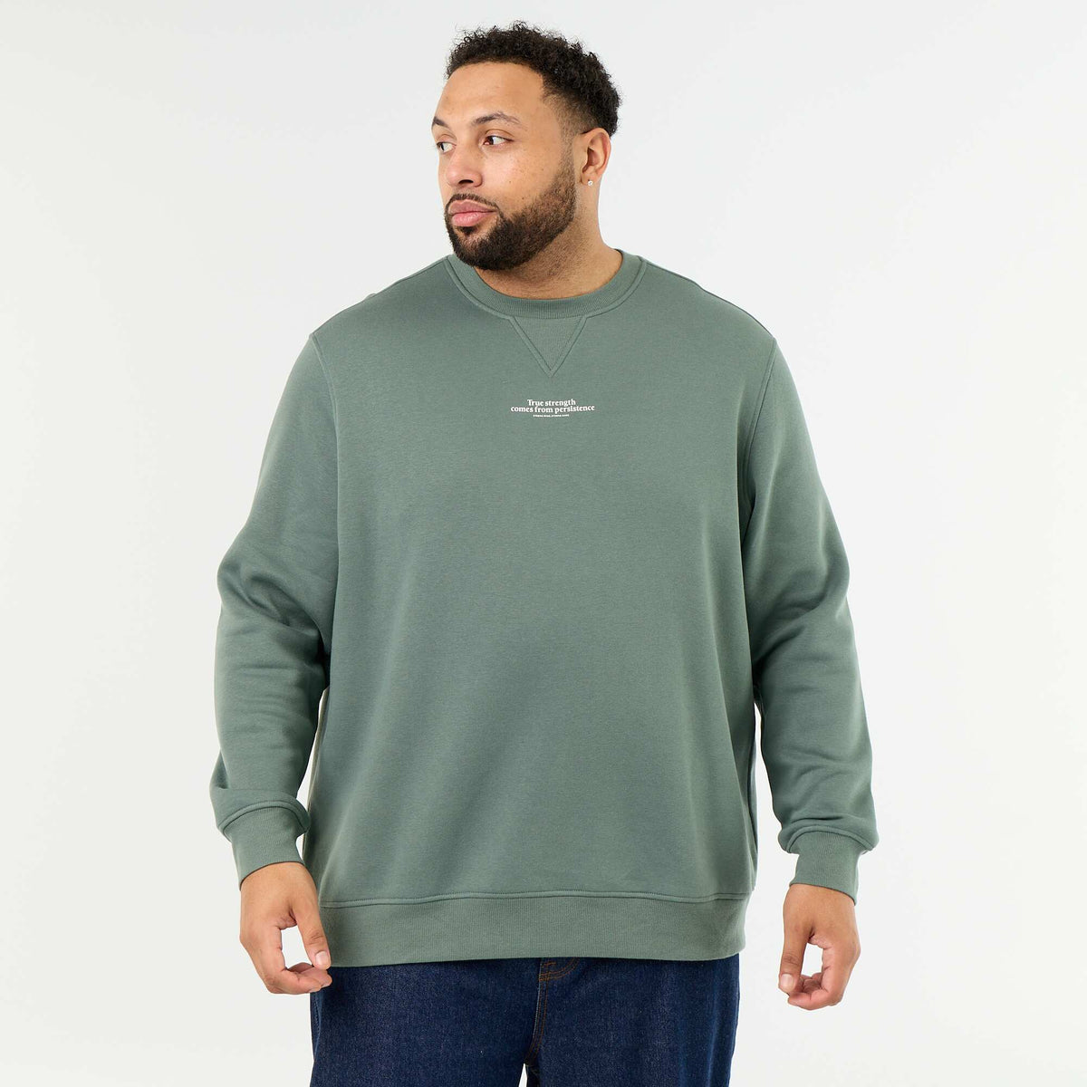 Printed Fleece Sweatshirt GREEN
