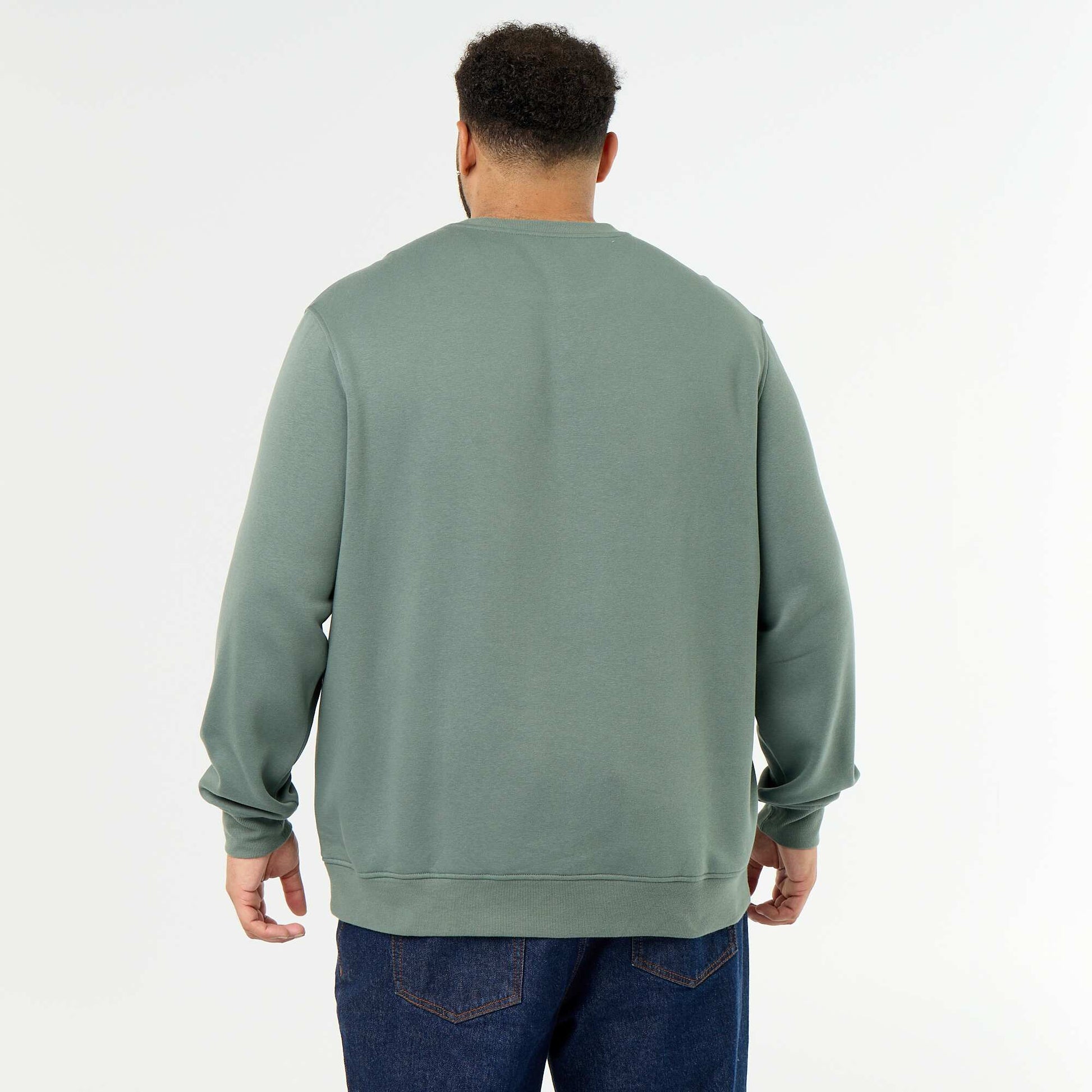Printed Fleece Sweatshirt GREEN