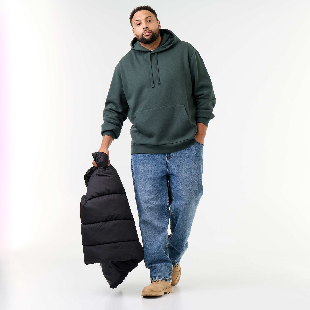 Hoodie with Kangaroo Pocket GREEN