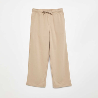 Plain French Terry Jogger Pants BEIGE