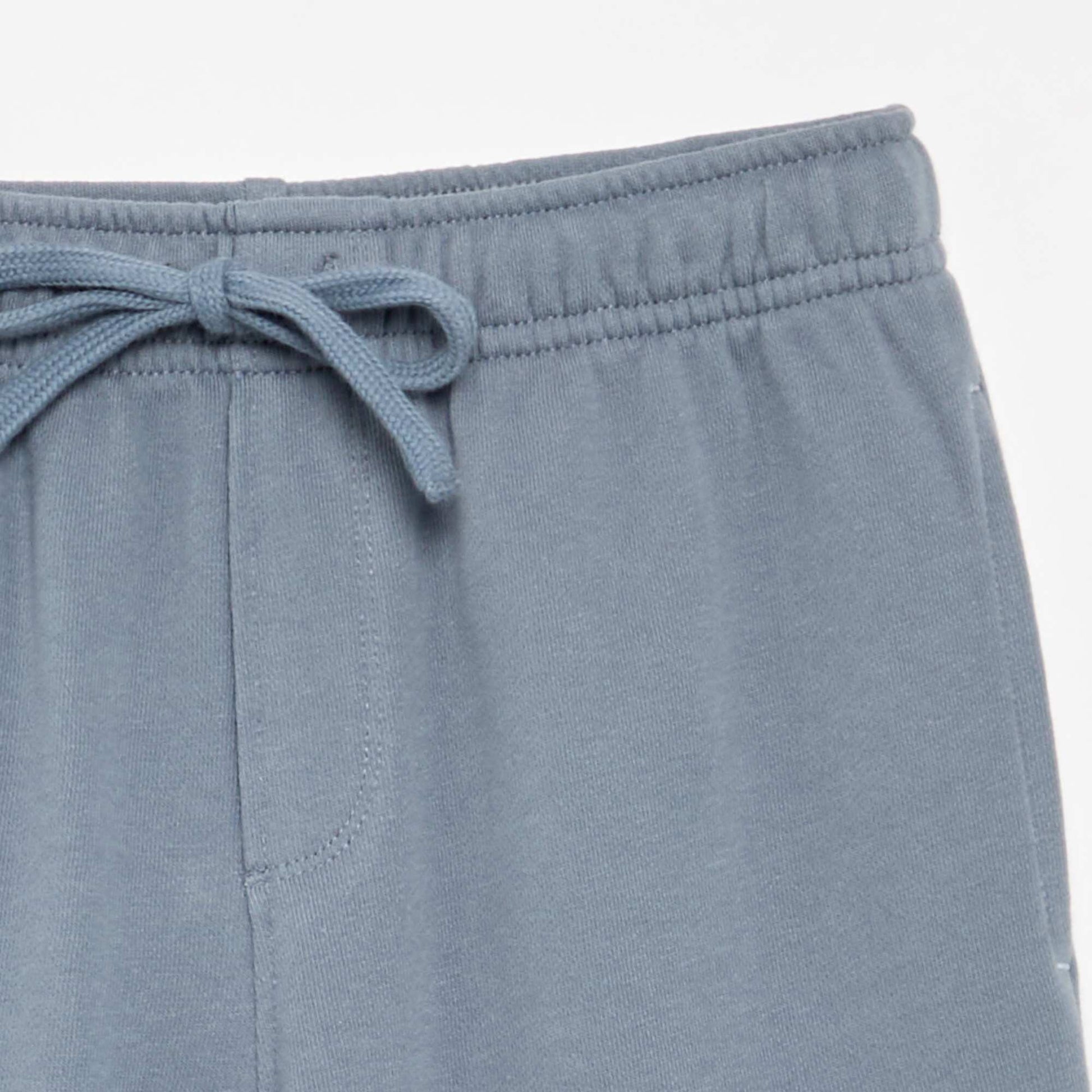Plain French Terry Jogger Pants BLUE
