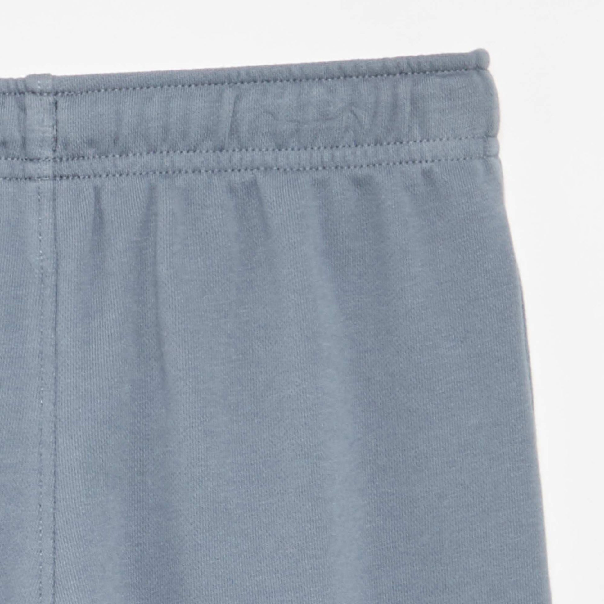 Plain French Terry Jogger Pants BLUE