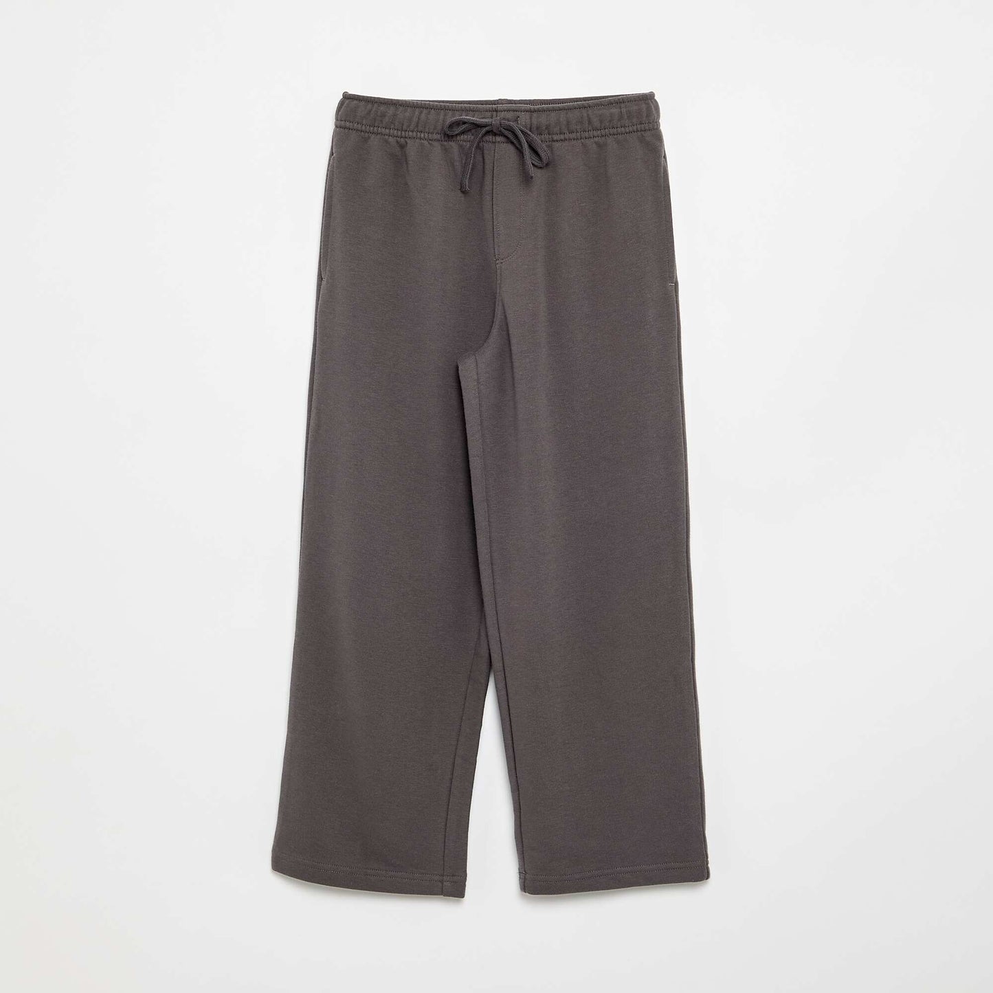 Plain French Terry Jogger Pants GREY