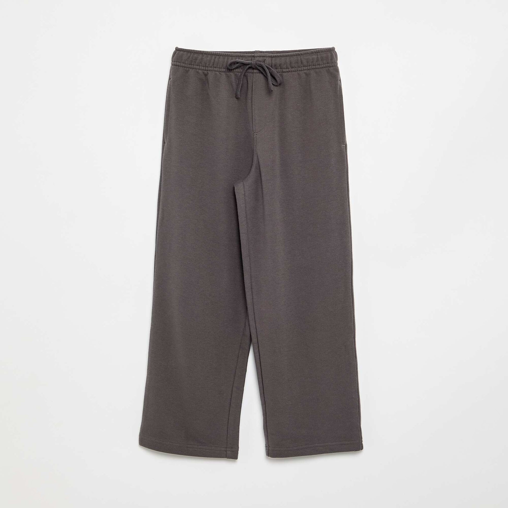 Plain French Terry Jogger Pants GREY