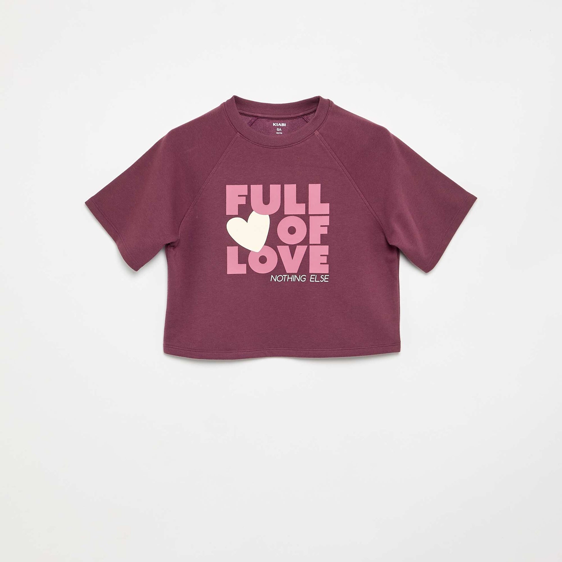 Loose fit short-sleeved T-shirt PURPLE