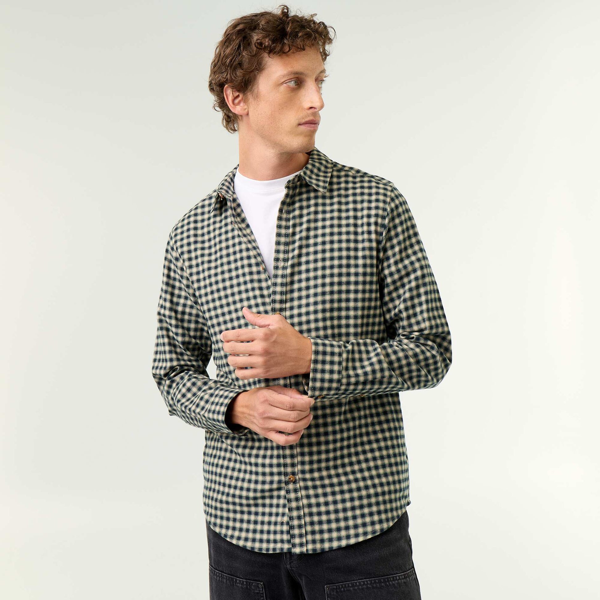 Checked Shirt GREEN