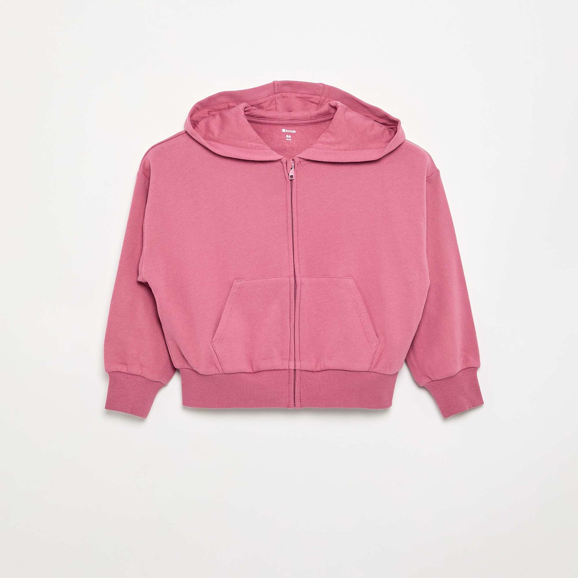 Hooded Zip-Up Sweatshirt PINK