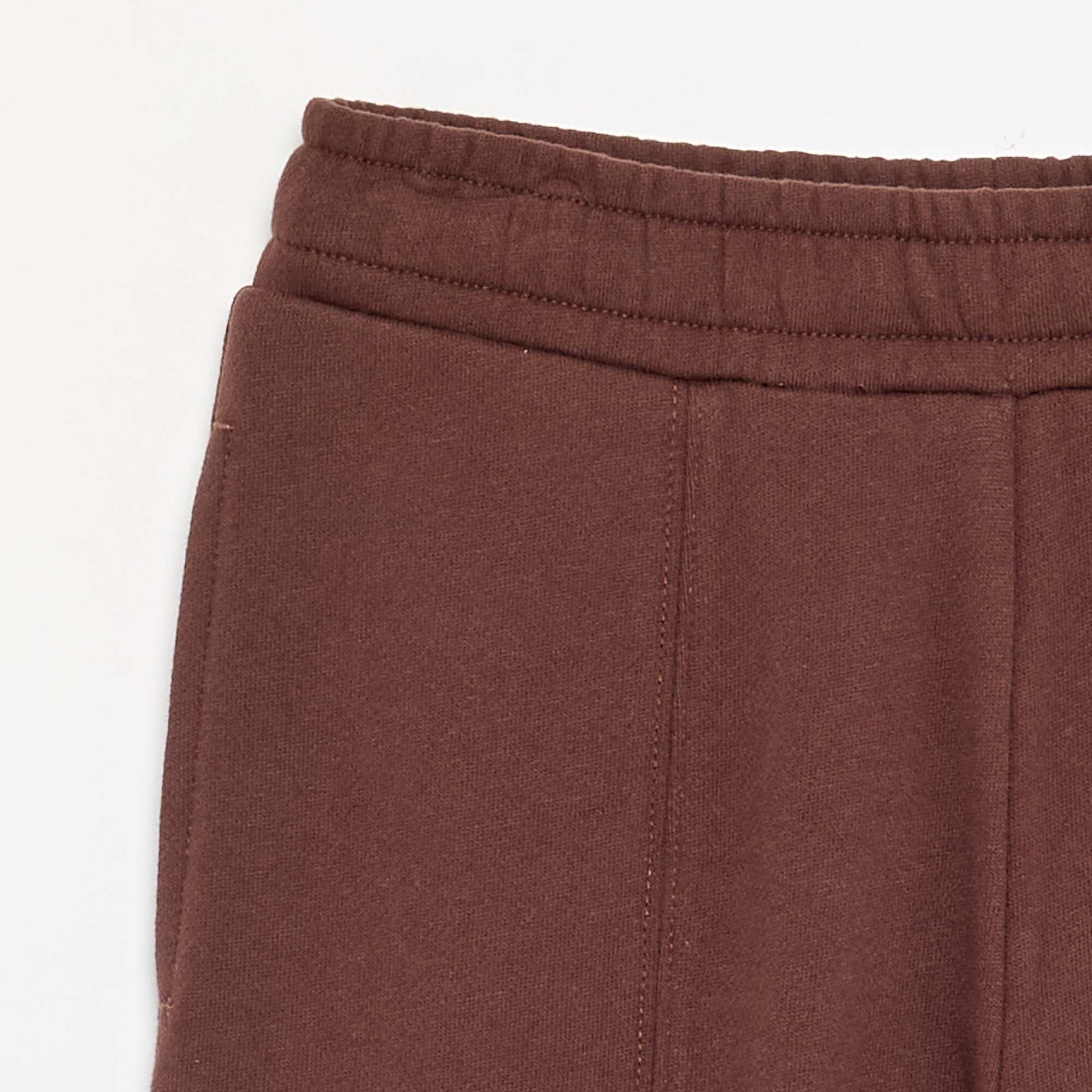 Solid Color Wide Leg Pants BROWN