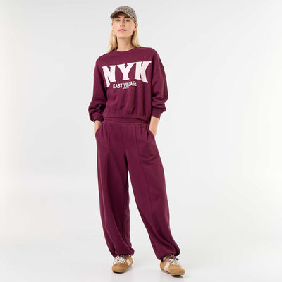 Wide sports joggers PINK