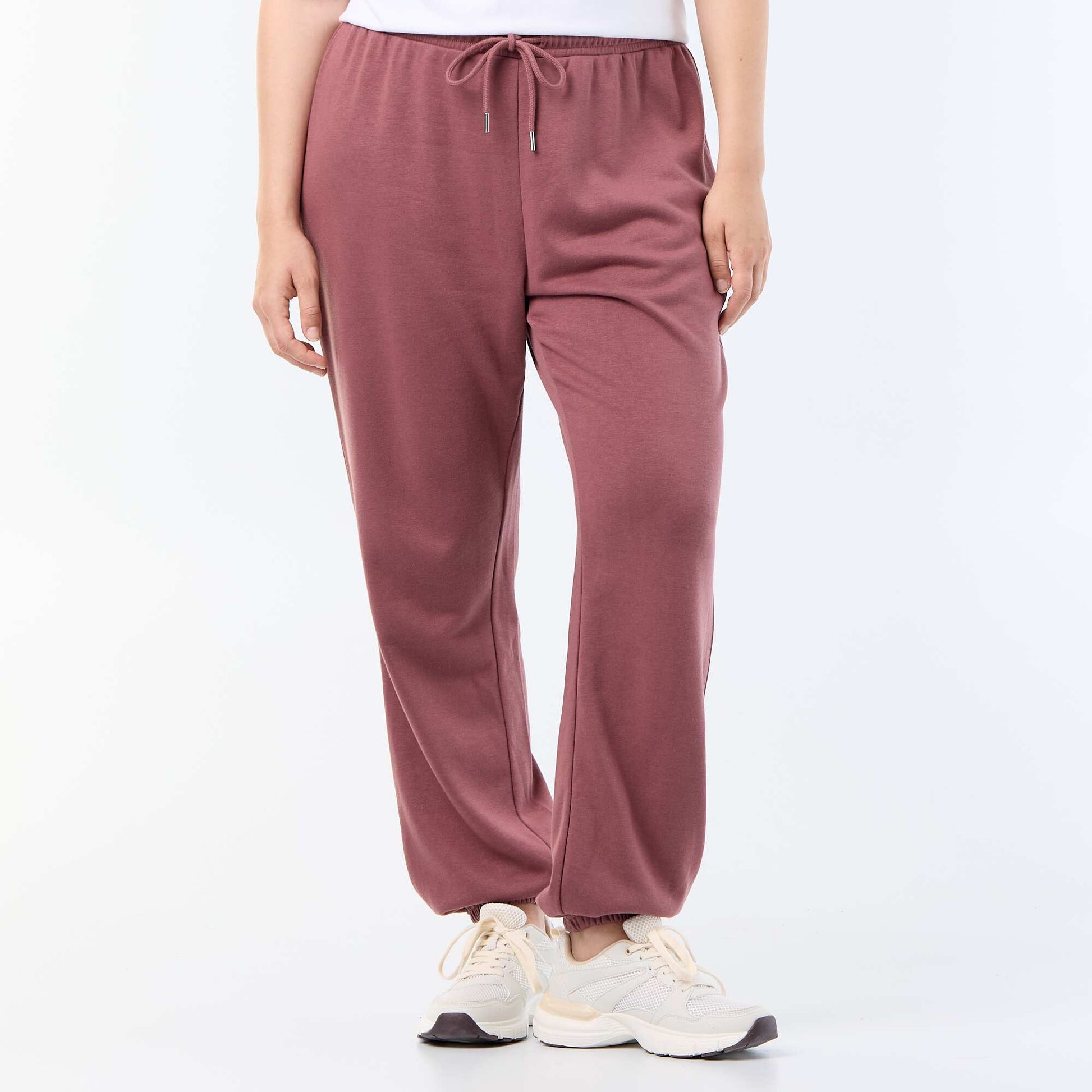 French terry jogging bottoms PINK