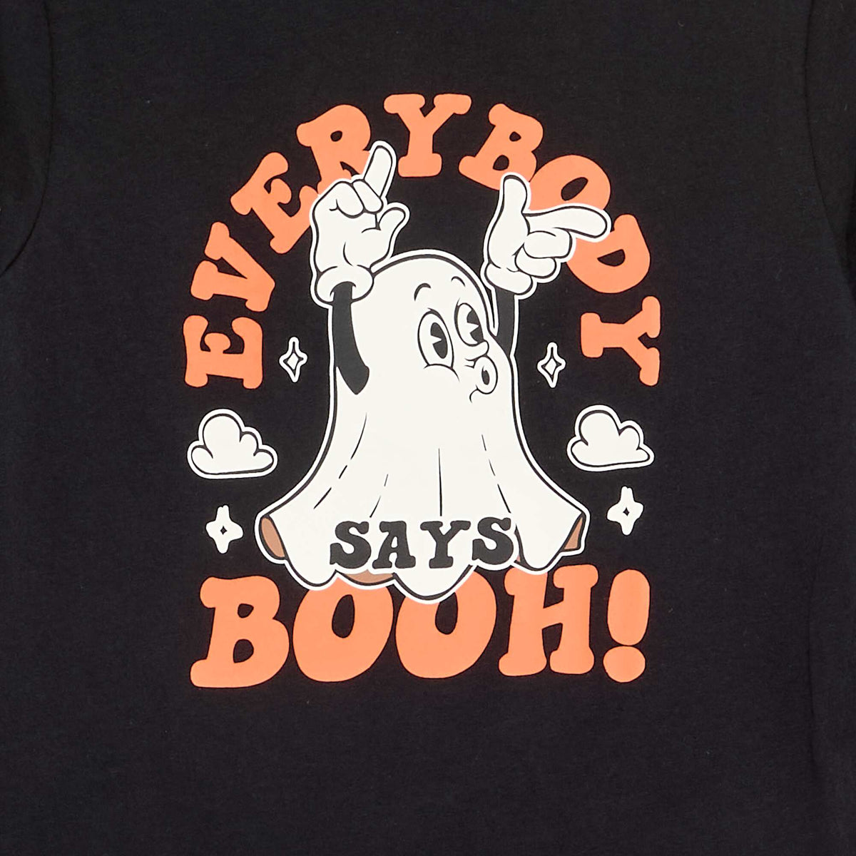 Long-sleeved printed T-shirt BLACK