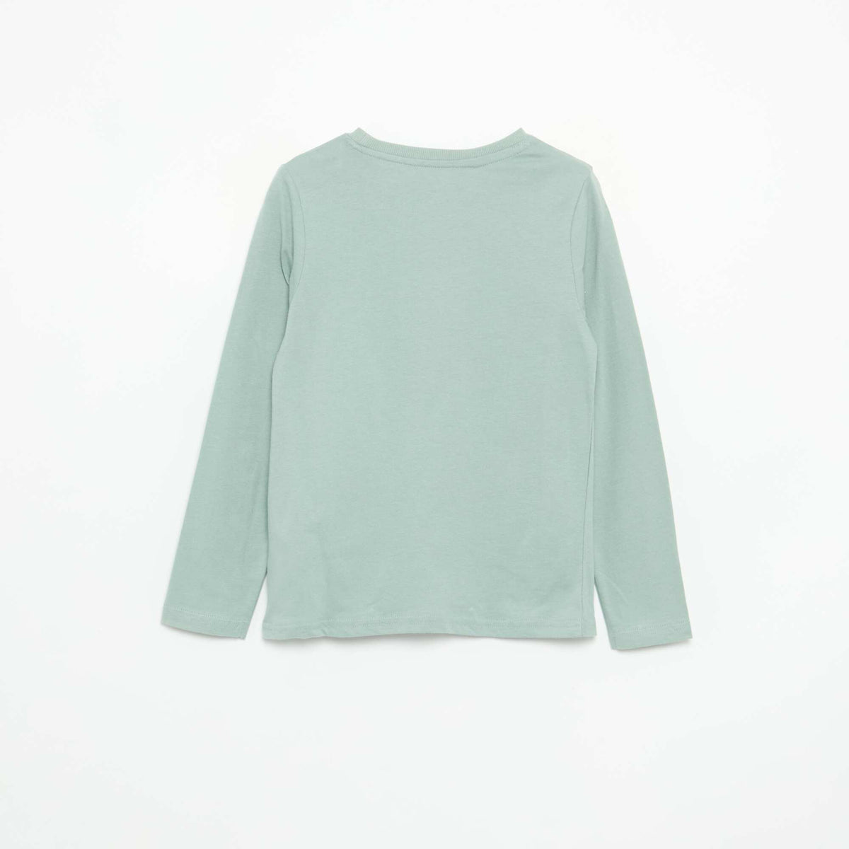 Long-sleeved printed T-shirt BLUE