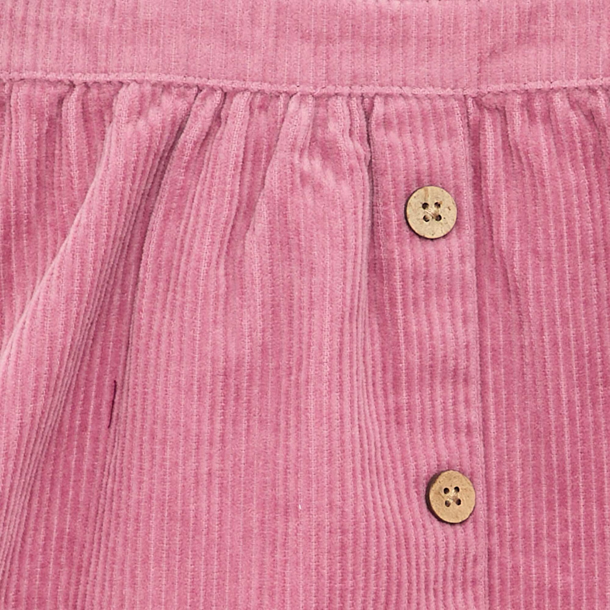 Corduroy Pinafore Dress PINK