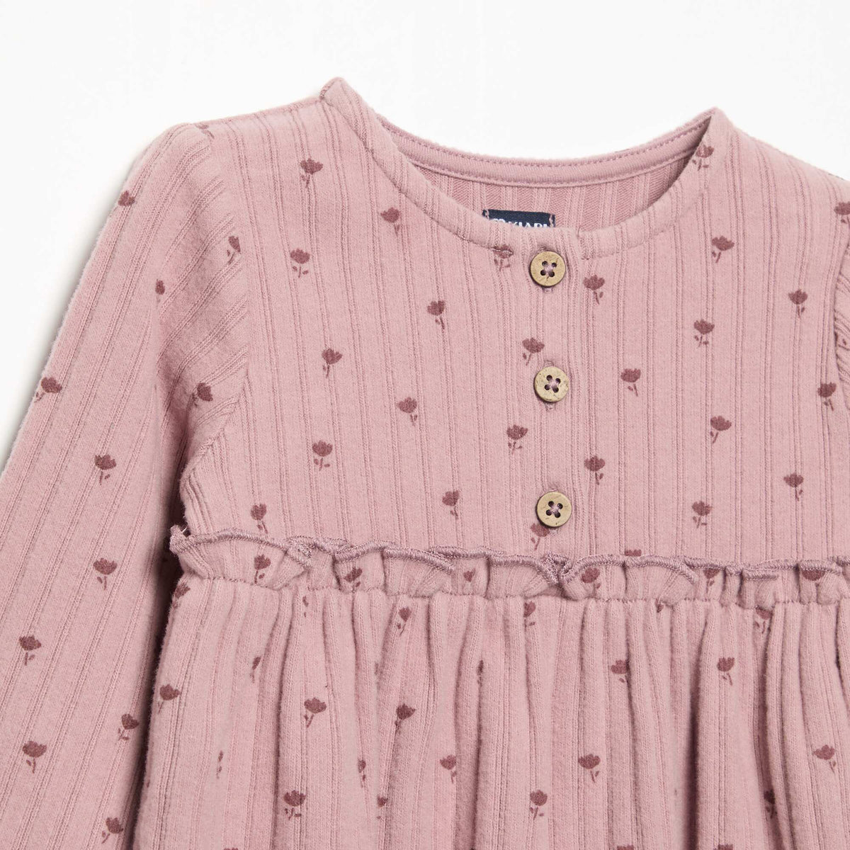 Printed soft knit dress PINK