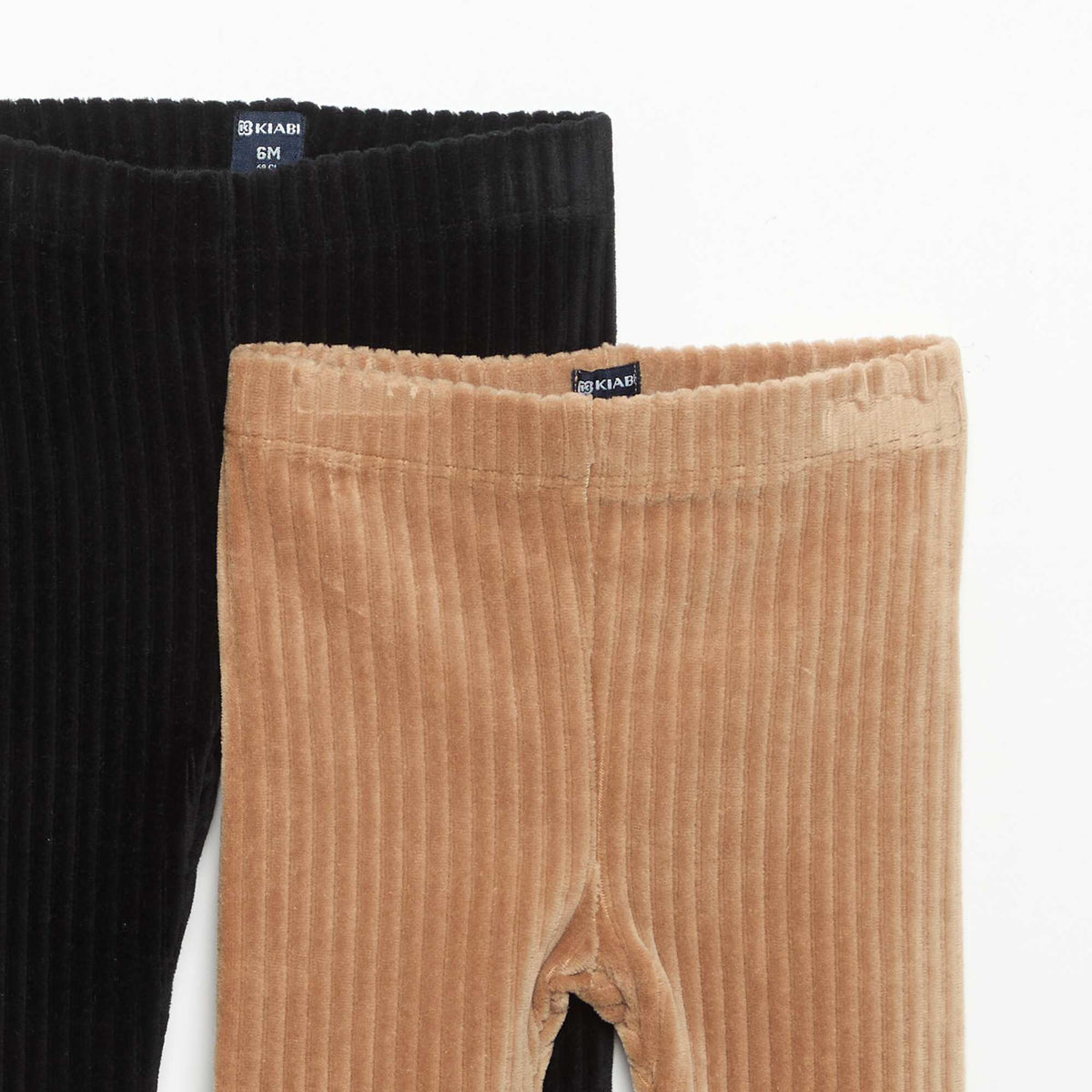 Pack of 2 corduroy leggings BLACK
