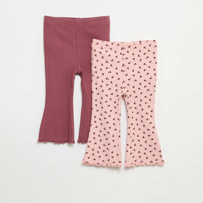 2-Pack Flare Leggings PINK