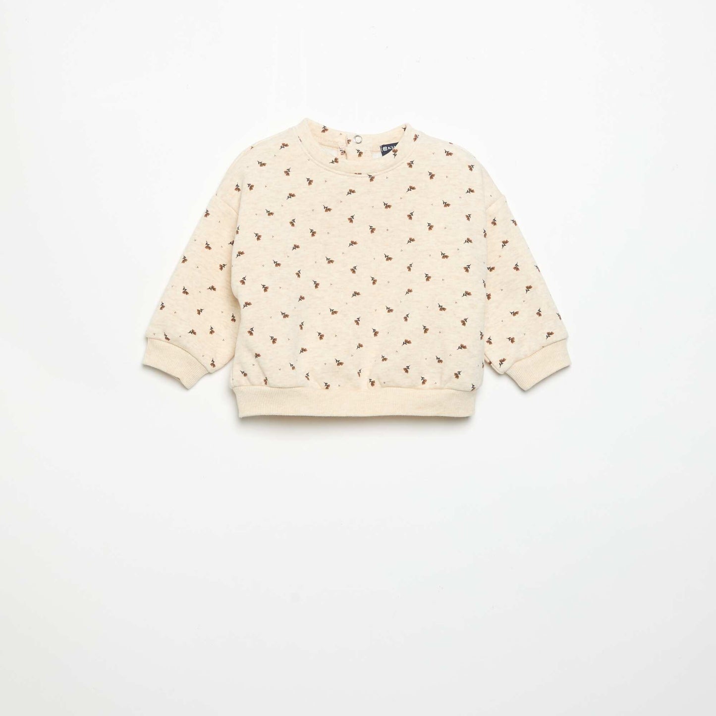Long-sleeved sweatshirt BEIGE
