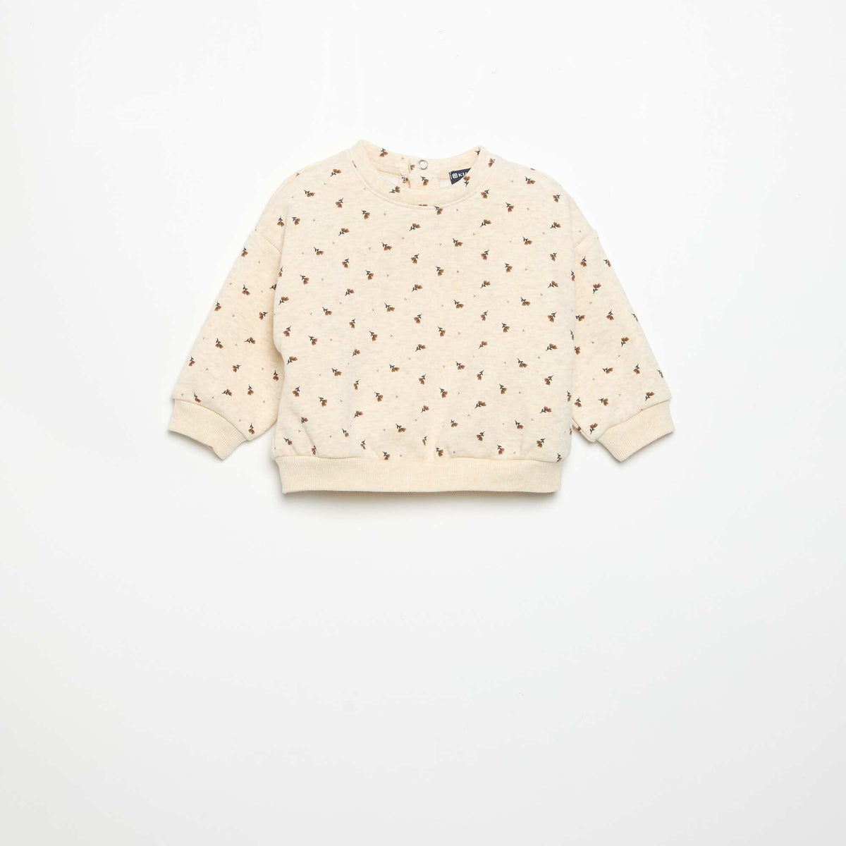 Long-sleeved sweatshirt BEIGE