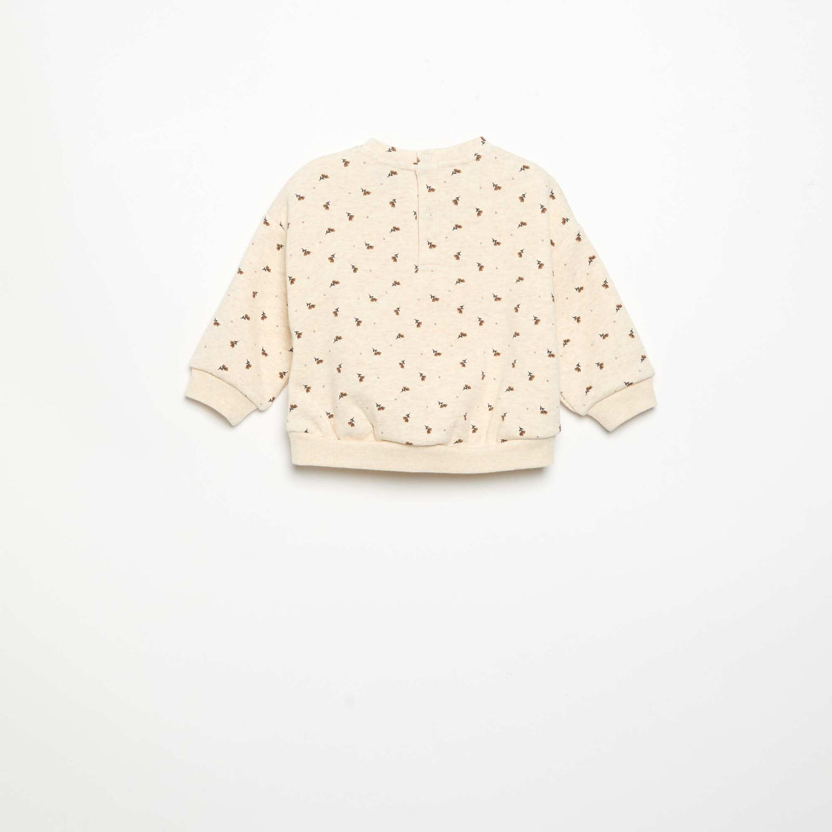 Long-sleeved sweatshirt BEIGE