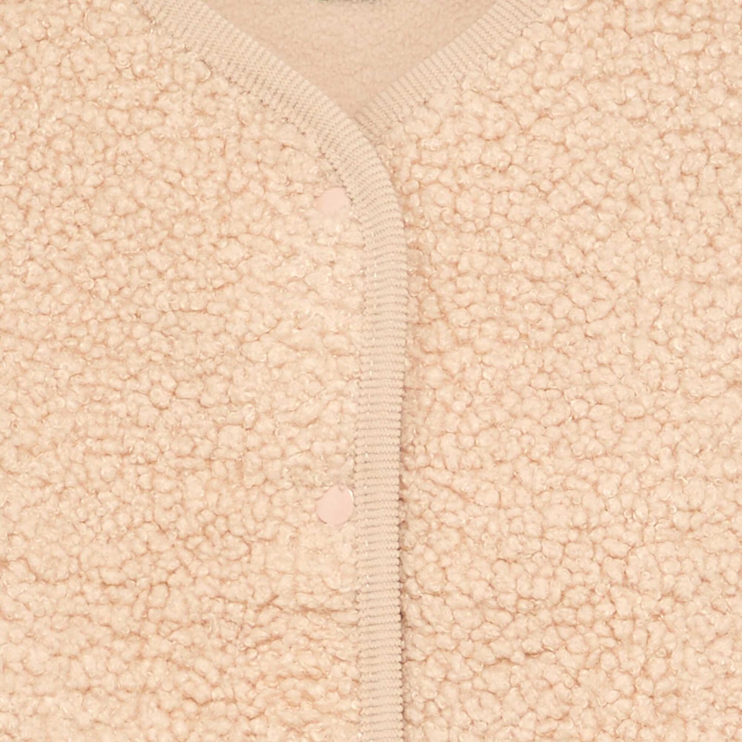 Sleeveless Faux Shearling Vest BEIGE