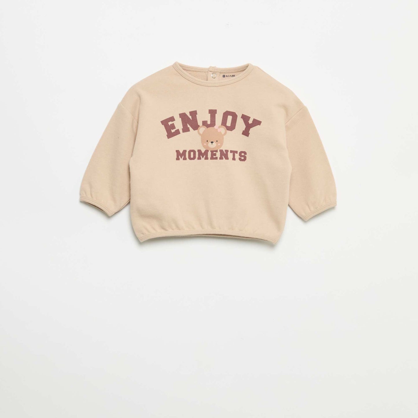 2-piece fleece set BEIGE