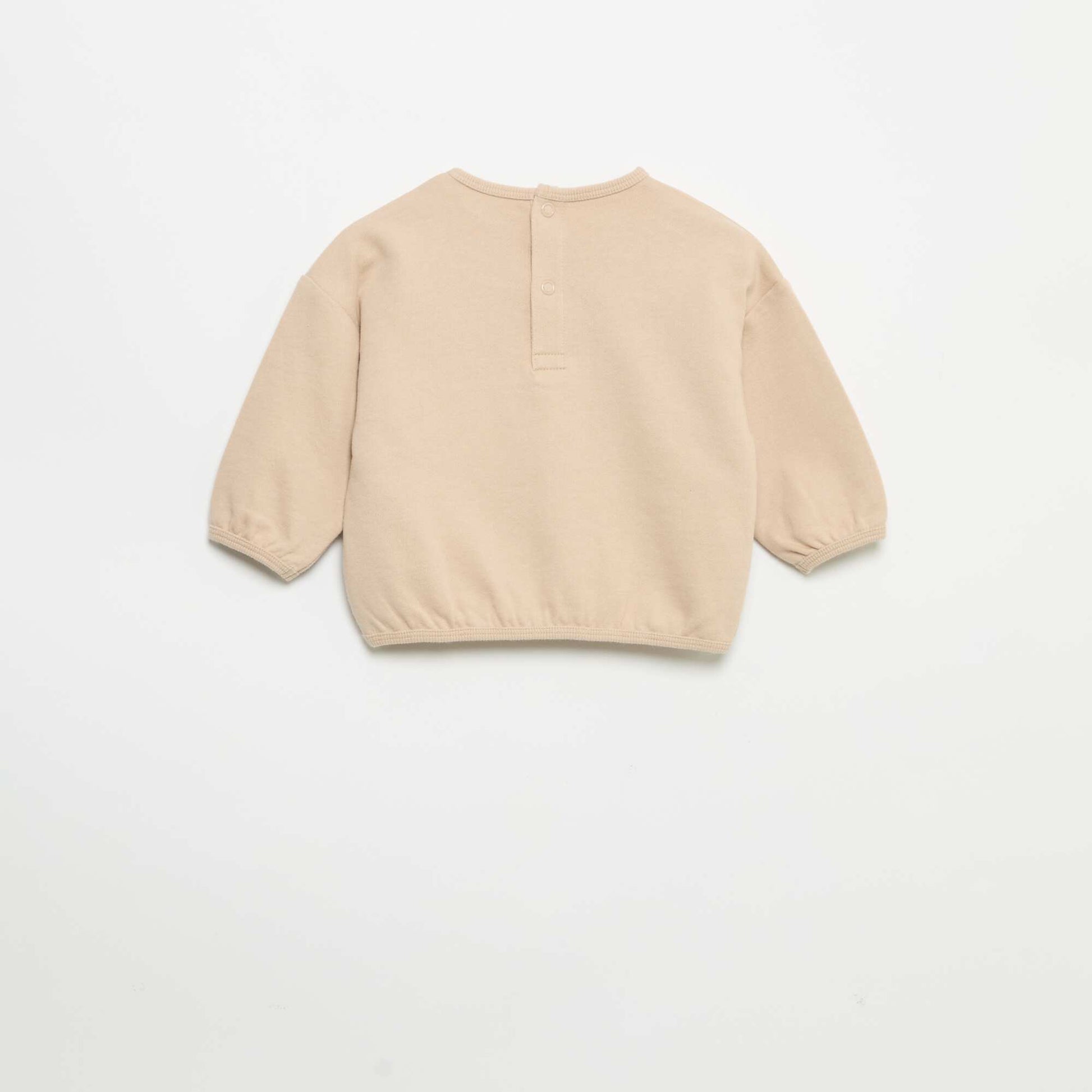 2-piece fleece set BEIGE