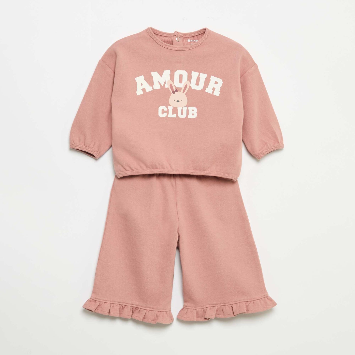 2-piece fleece set PINK