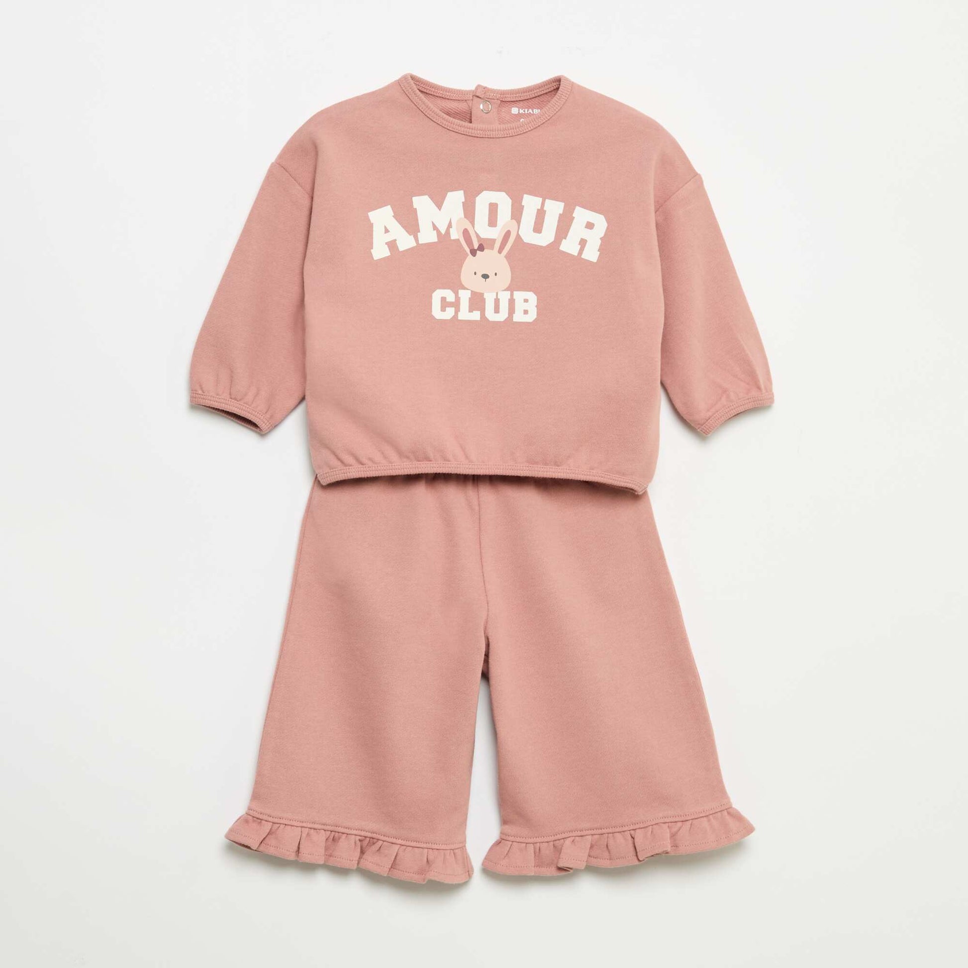 2-piece fleece set PINK