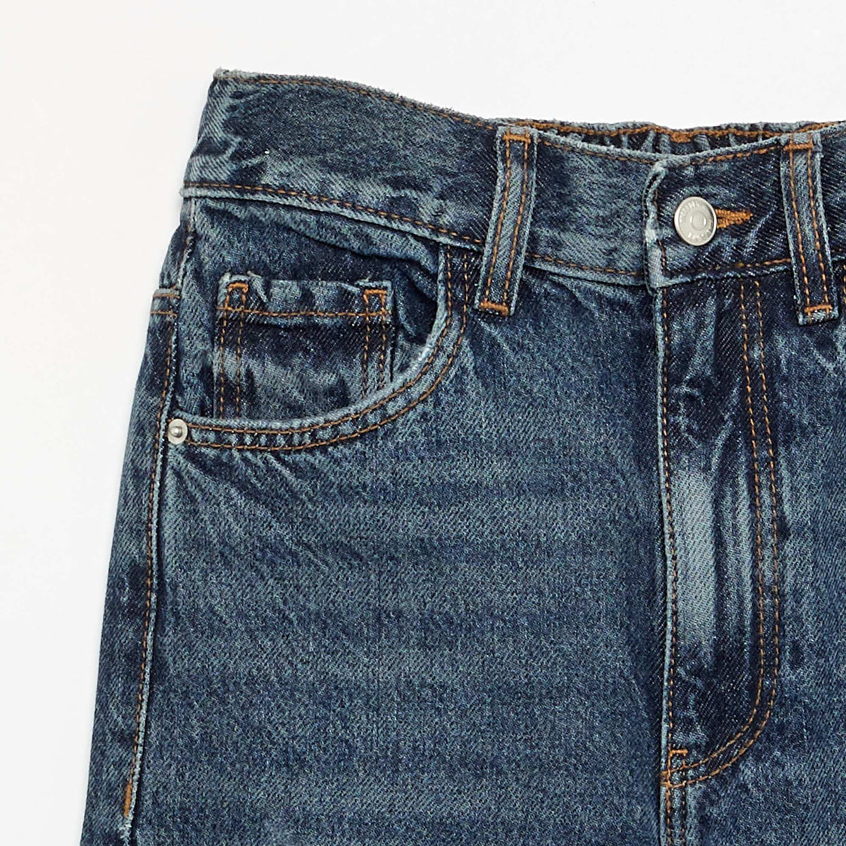Wide-leg denim trousers BLUE