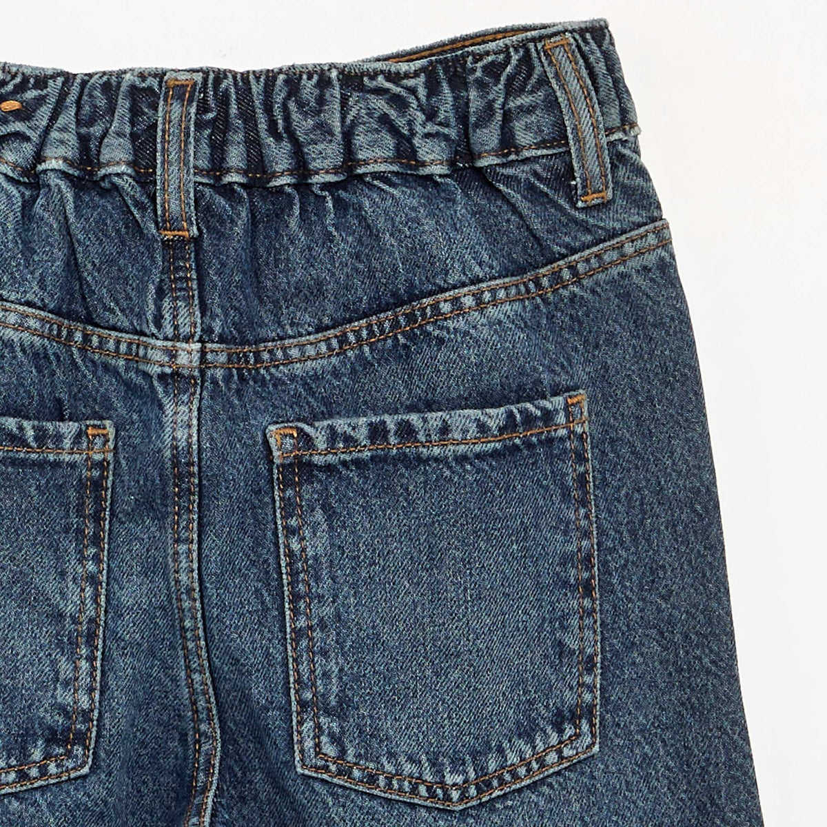 Wide-leg denim trousers BLUE