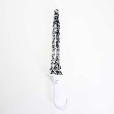 'Mickey' Leopard Print Umbrella WHITE