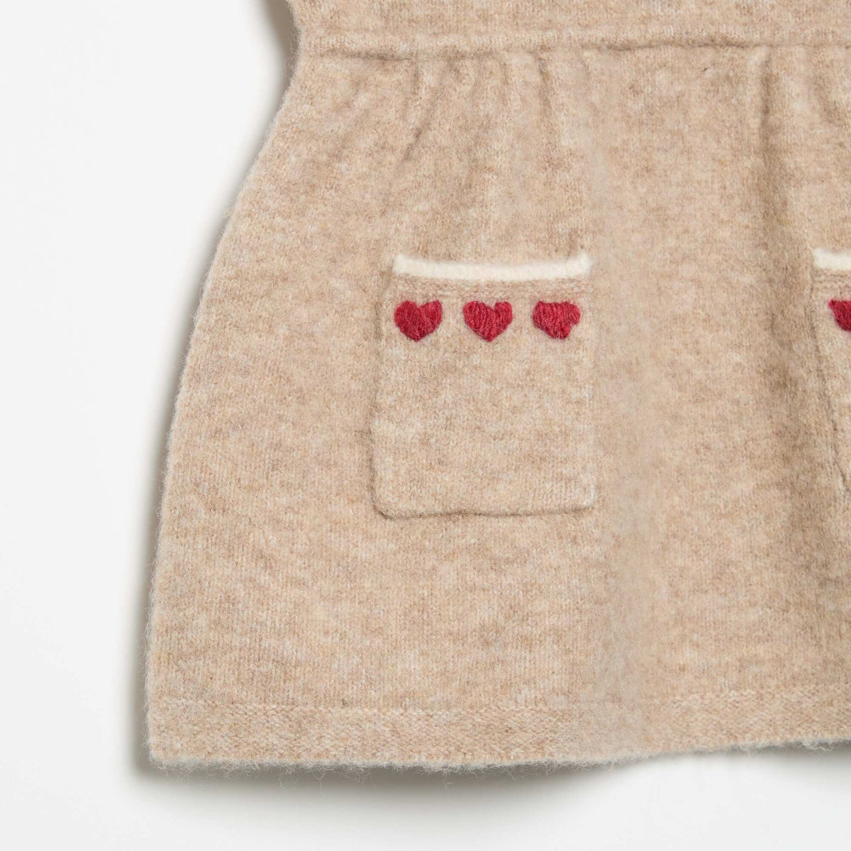 Knit Sleeveless Dress BEIGE